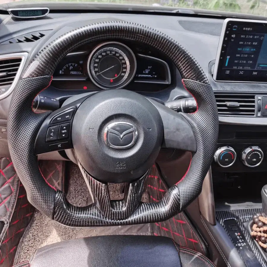 Ttd Craft Mazda 2013-2016 Cx3 Cx6 Carbon Fiber Steering Wheel 2