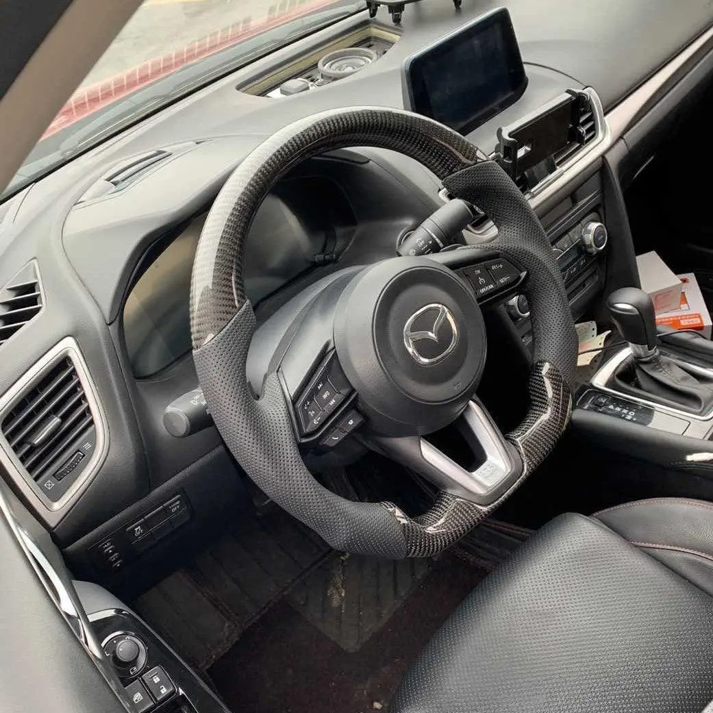 Ttd Craft  Mazda 2017-2020  Cx3 Cx6 Carbon Fiber Steering Wheel 1