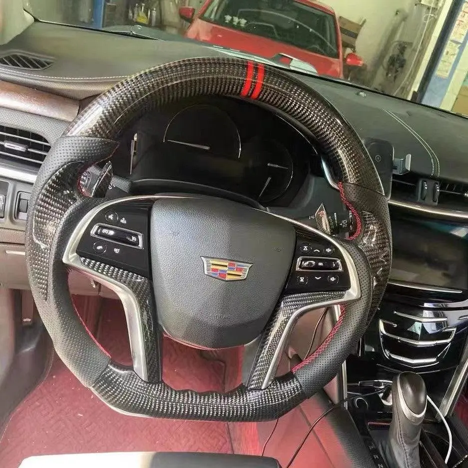 Ttd Craft Cadillac 2016-2020 Ct6 Xt5 Carbon Fiber Steering Wheel 1
