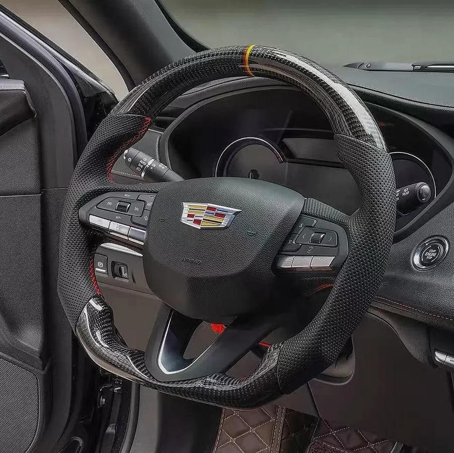 Ttd Craft Cadillac 2020-2025 Ct4 Ct4-V Blackwing / Ct5 Ct5-V Blackwing / 2019-2025 Xt4 Carbon Fiber Steering Wheel 5