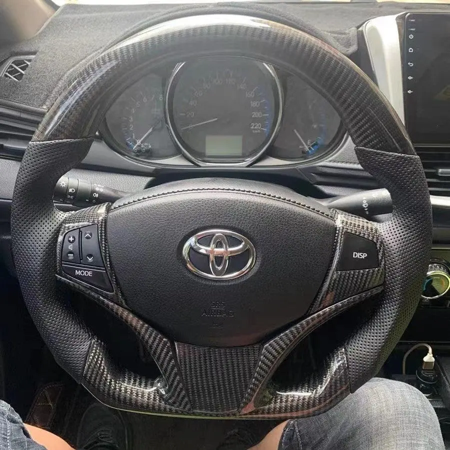 Ttd Craft  14-21  Vios  Carbon Fiber Steering Wheel 1