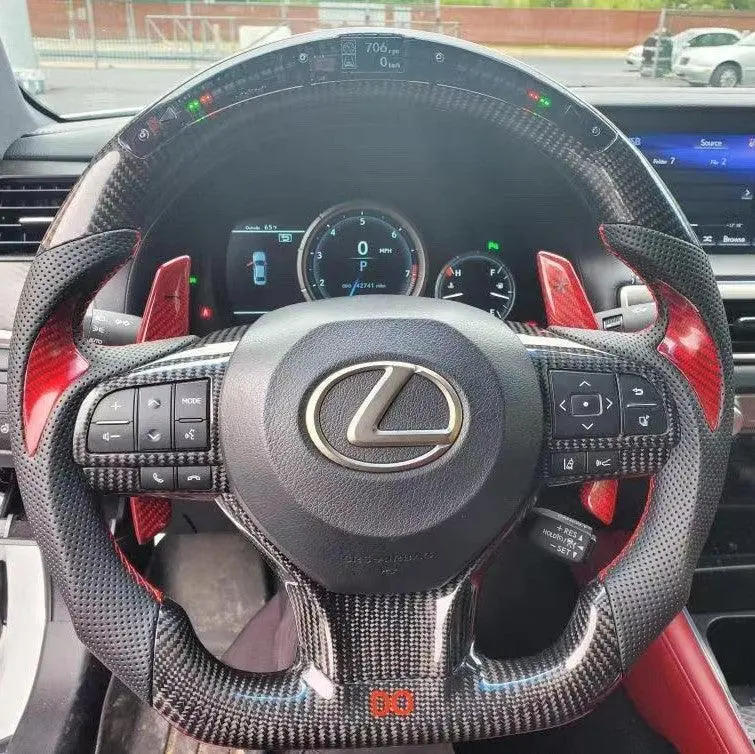Ttd Craft Lexus 2016-2022 Rx350 450H / Es350 Es300/ Gs350 Gs450 / Lx570 / Gx460 / Gs300 Gs200t Carbon Fiber Steering Wheel 1