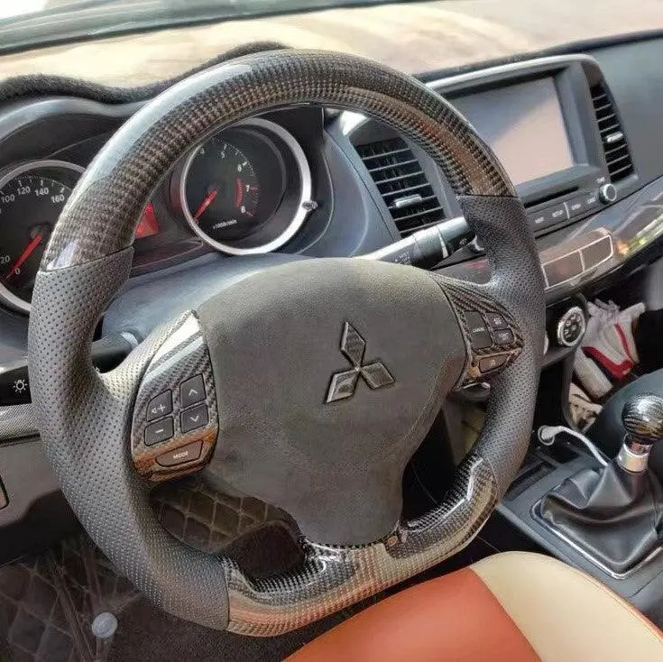 Ttd Craft Mitsubishi 2007-2013 Outlander /Lancer Carbon Fiber Steering Wheel 1
