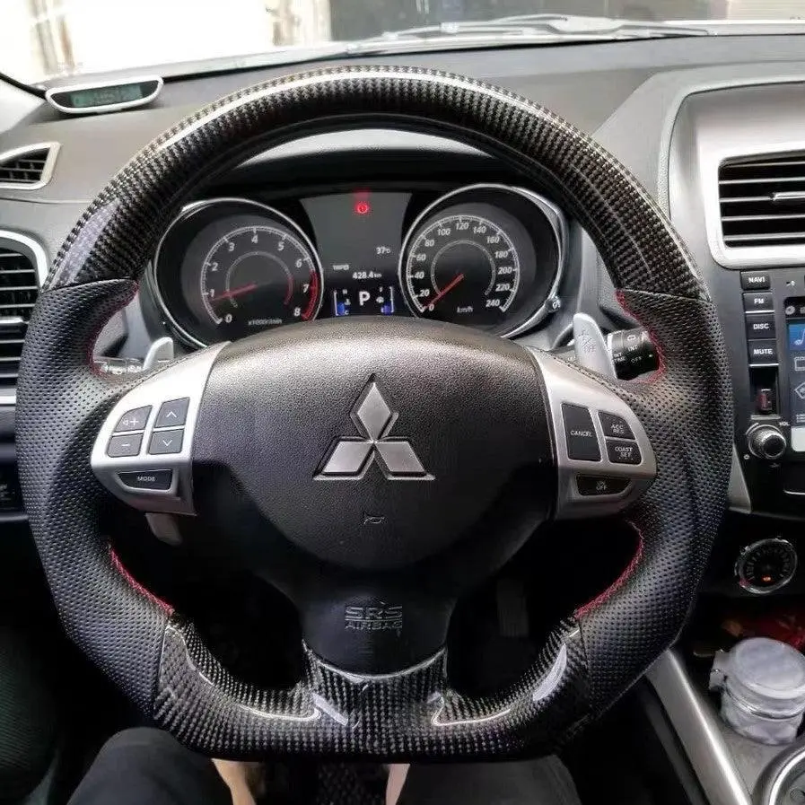 Ttd Craft Mitsubishi 2007-2013 Outlander / Lancer Carbon Fiber Steering Wheel 4