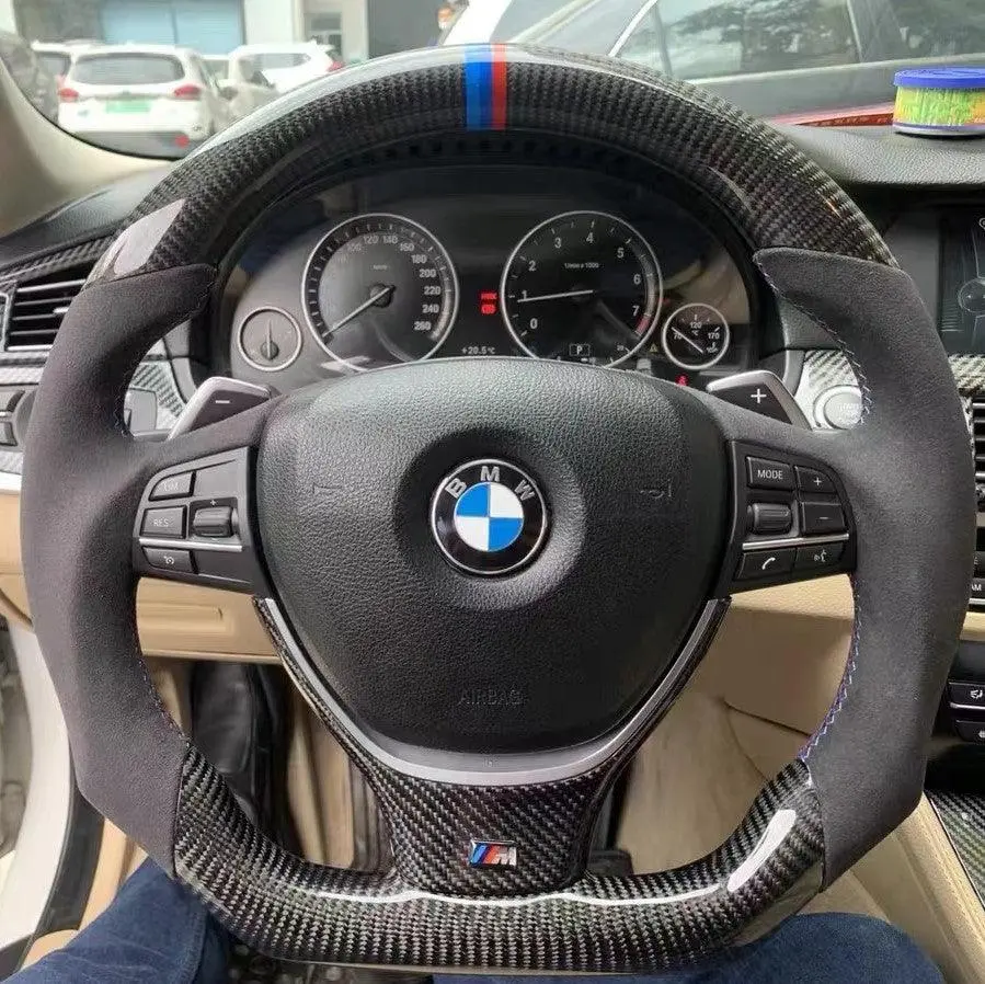 Ttd Craft Bmw F10 F11 F07 F06 F12 F13 F01 F02 F03 F04 Carbon Fiber Steering Wheel 1
