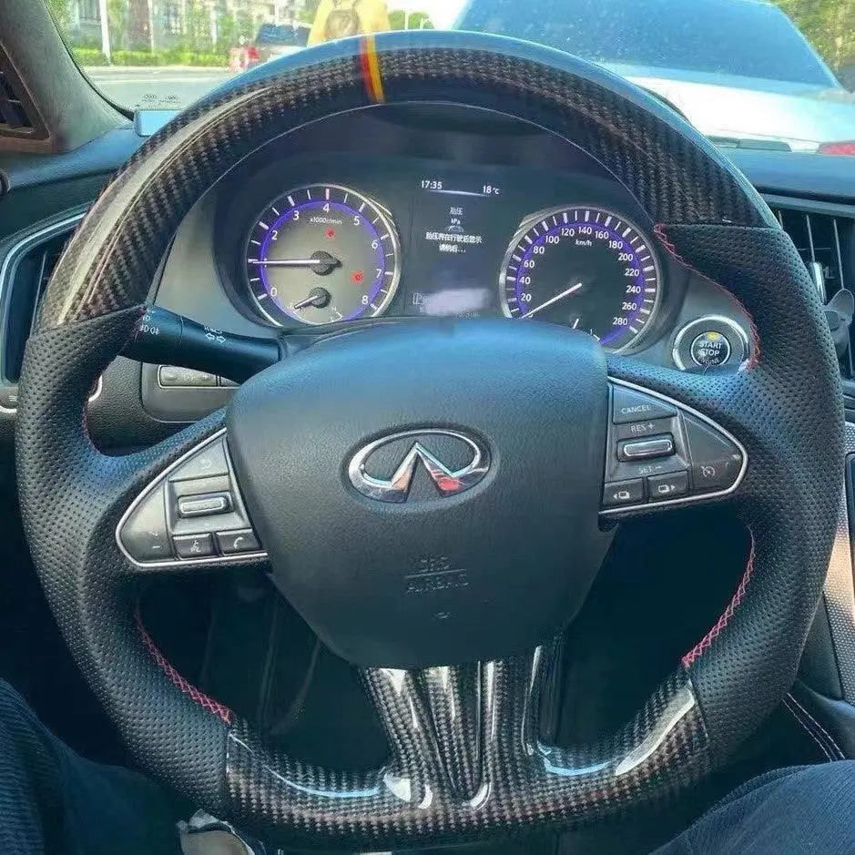 Ttd Craft Infiniti 2013-2017 Q50 Q50l Carbon Fiber Steering Wheel 1