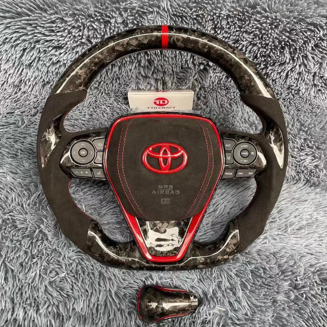 Ttd Craft Toyota 2018- 2024 Camry Se Xse Trd V6 Venza Carbon Fiber Steering Wheel 2