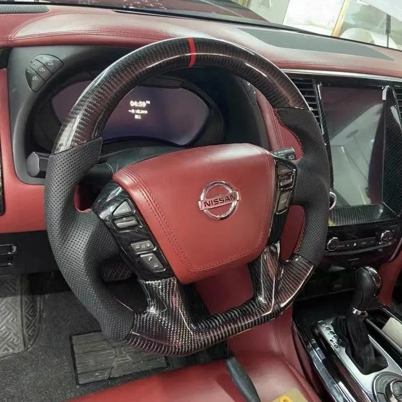 Ttd Craft Infiniti 2014-2024 Qx80 Carbon Fiber Steering Wheel 5
