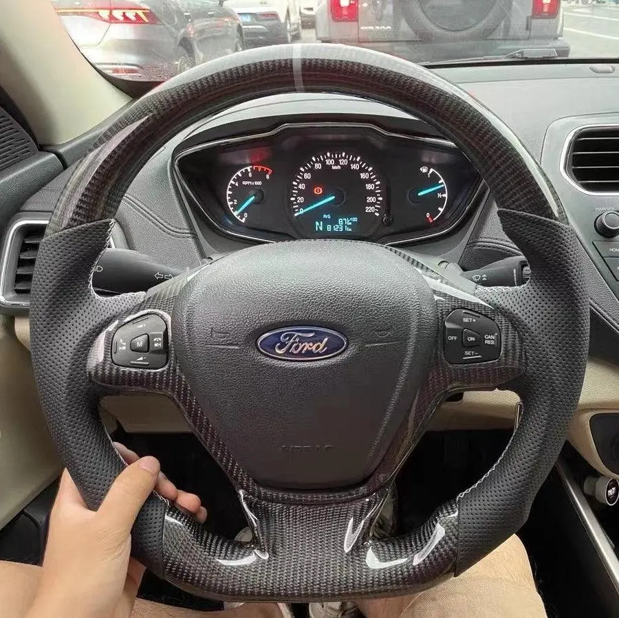 Ttd Craft Ford 2013-2017 Fiesta Carbon Fiber Steering Wheel 1