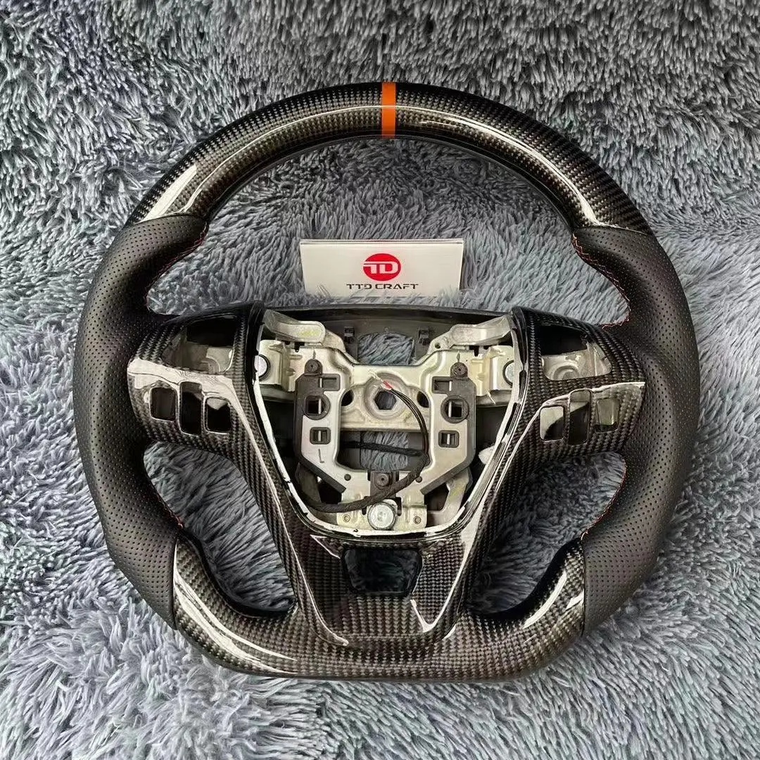 Ttd Craft Ford 2013-2019 Taurus / 2011-2014 Edge / 2011-2015 Explorer / 2011-2020 Flex Carbon Fiber Steering Wheel 2