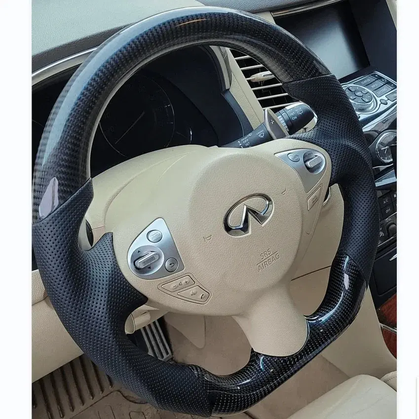Ttd Craft Infiniti 2009-2017 Fx35 Fx50 /Fx37/Qx70 Carbon Fiber Steering Wheel 1