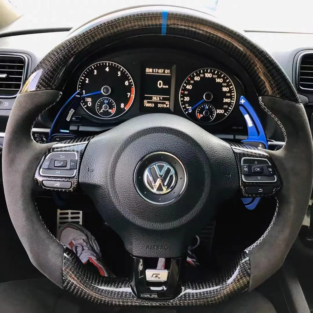 Ttd Craft Vw 2011-2014 Mk6 Gti /R Jetta Carbon Fiber Steering Wheel 2