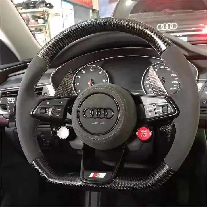 Ttd Craft Audi 2016-2025 Mk3 Ttrs/Tts Mk2 R8 Carbon Fiber Steering Wheel 1