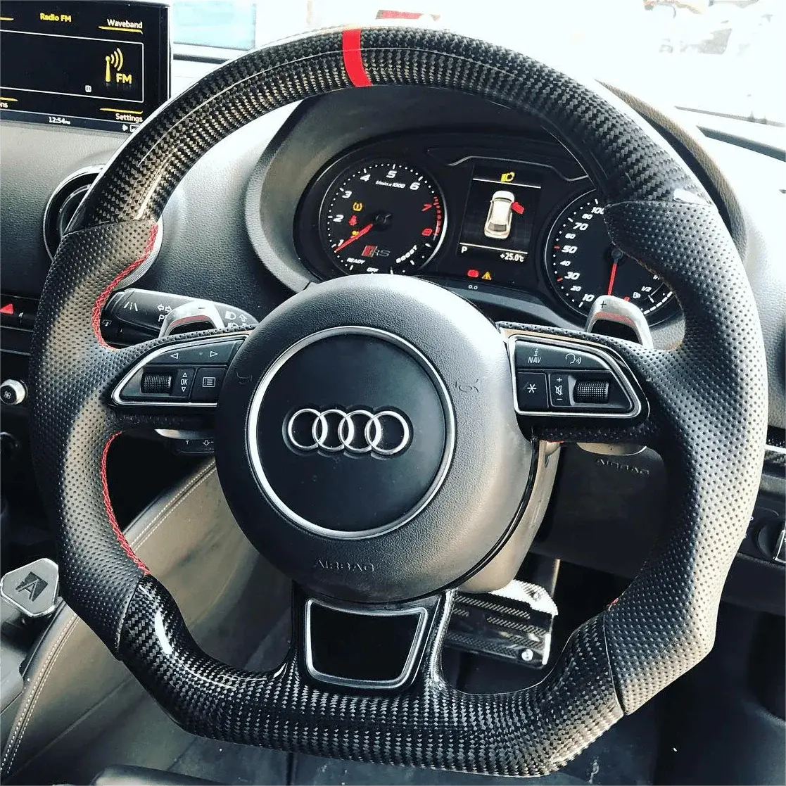Ttd Craft Audi A3 A4 A5 A6 A7 A8 S3 S4 S5 S6 S7 S8 Rs3 Rs4 Rs5 Rs6 Sq5 Carbon Fiber Steering Wheel 1