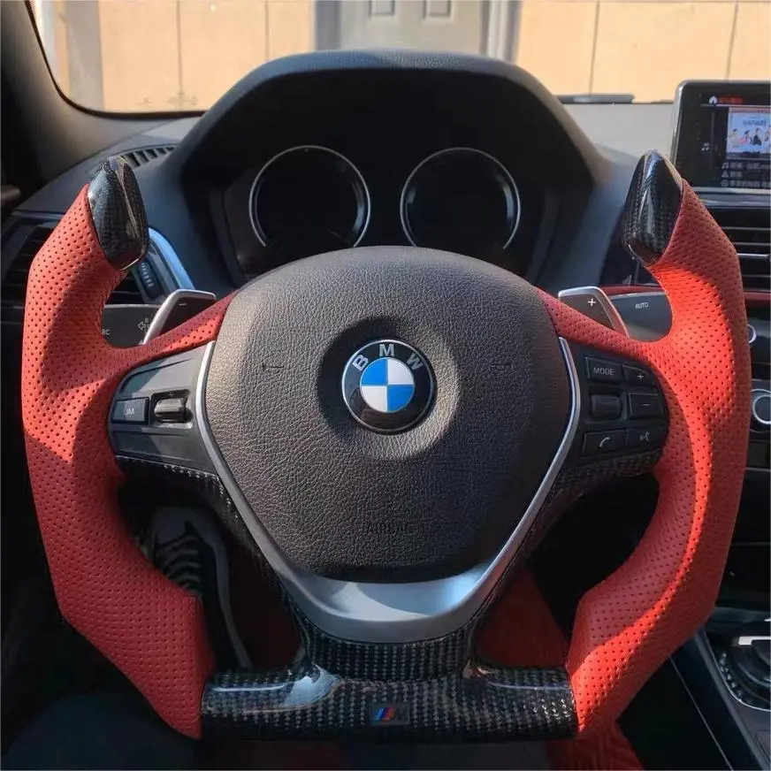 Ttd Craft Bmw F20 F21 /  F22 F23 / F30 F31 F35 /  F32 F33 F36  Carbon Fiber Steering Wheel With Paddle Shifter 1