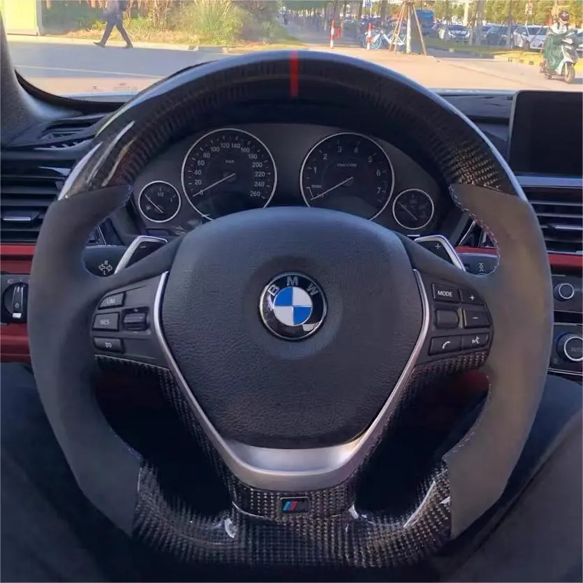 Ttd Craft Bmw F20 F21 / F22 F23 / F30 F31 F35 / F32 F33 F36 Carbon Fiber Steering Wheel With Paddle Shifter 1