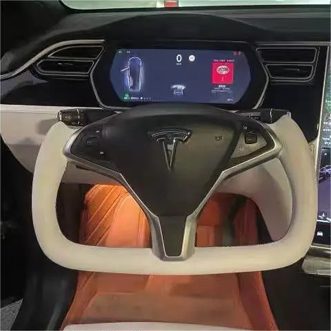 Ttd Craft Tesla Model S / X Yoke Carbon Fiber Steering Wheel 1