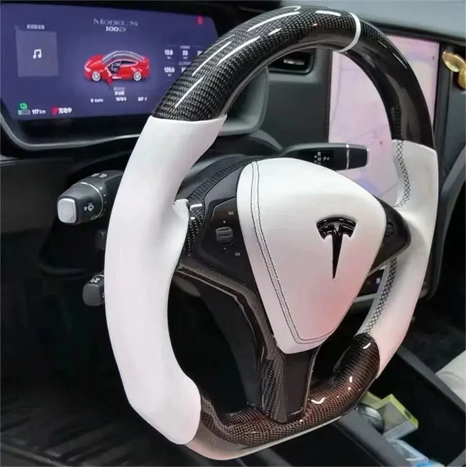 Ttd Craft Tesla Model S / X Carbon Fiber Steering Wheel 3