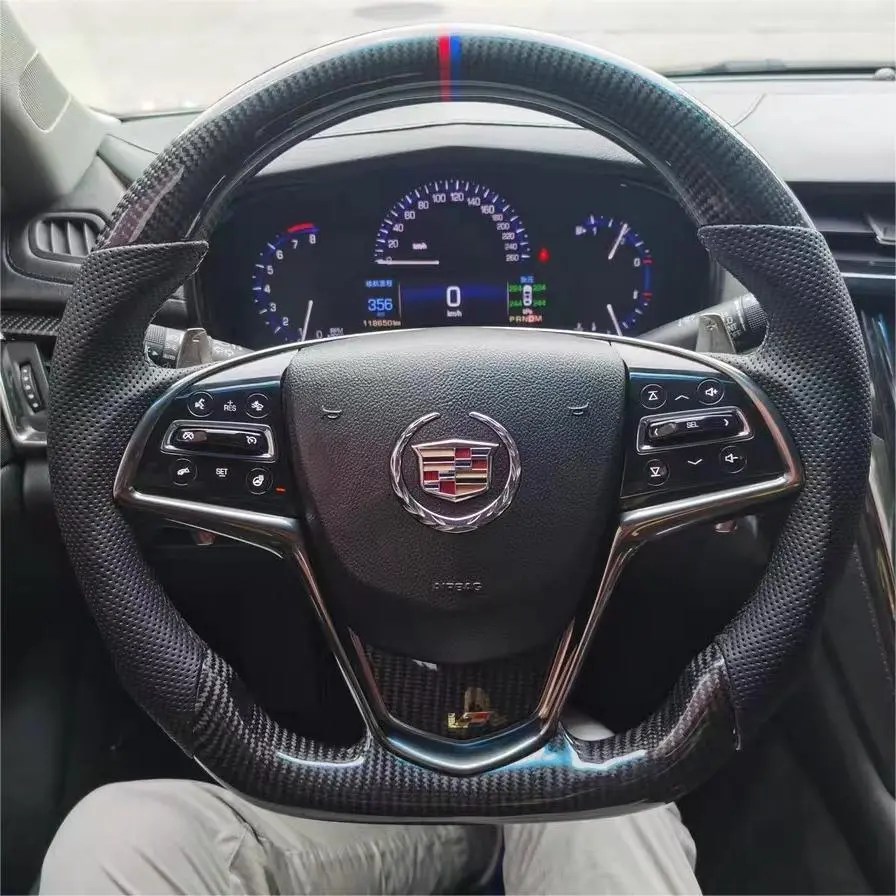 Ttd Craft Cadillac 2015-2019 Cts Cts-V / 2013-2019 Ats Ats-V /2014-2016 Elr Carbon Fiber Steering Wheel 1
