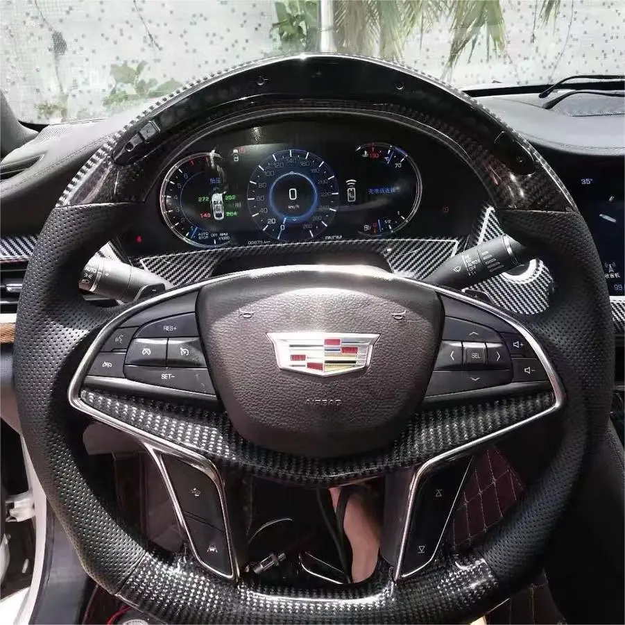 Ttd Craft Cadillac 2017-2025 Xt5 / 2016-2020 Ct6 Carbon Fiber Steering Wheel 1