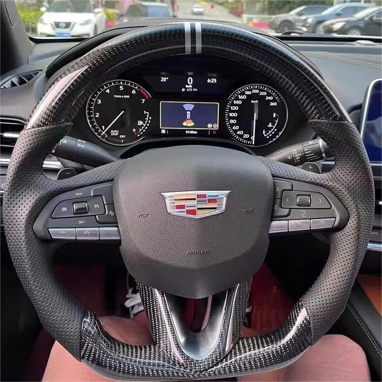 Ttd Craft Cadillac 2020-2025 Ct4 Ct4-V Blackwing / Ct5 Ct5-V Blackwing / 2019-2025 Xt4 Carbon Fiber Steering Wheel 1