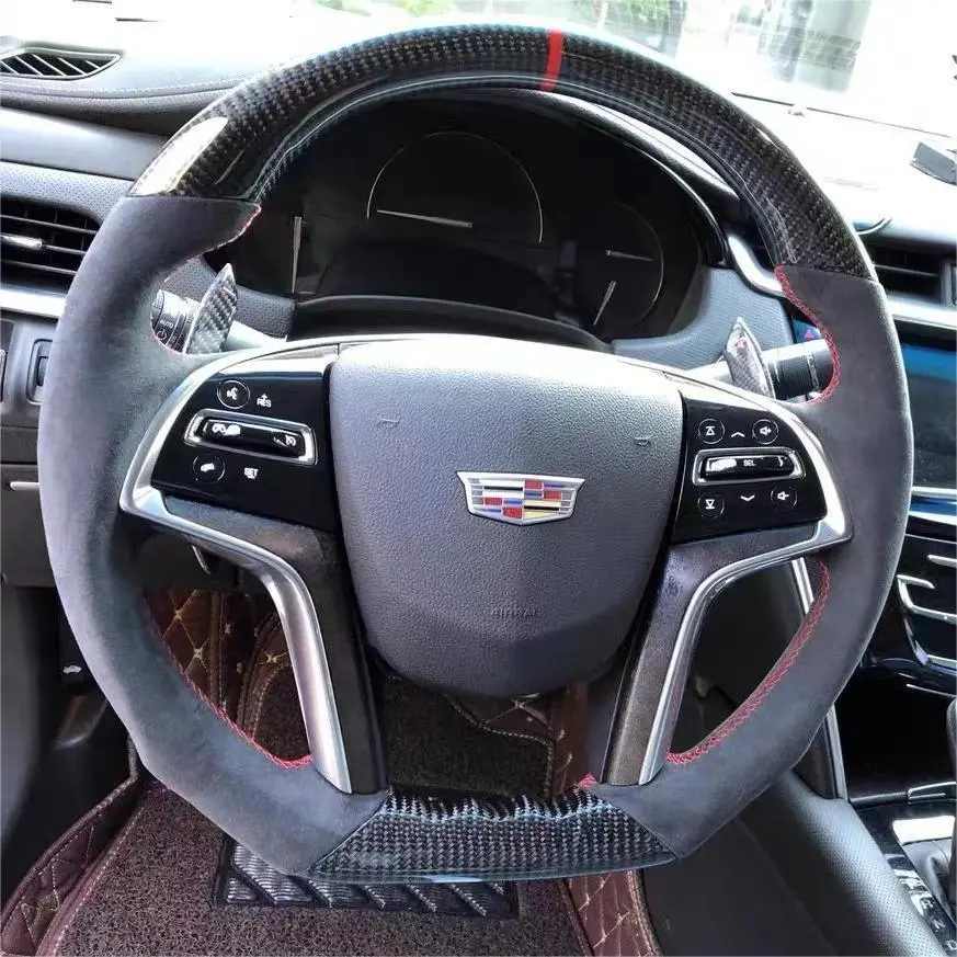 Ttd Craft Cadillac 2015-2020 Escalade / 2013-2019 Xts / 2014-2016 Srx Carbon Fiber Steering Wheel 1