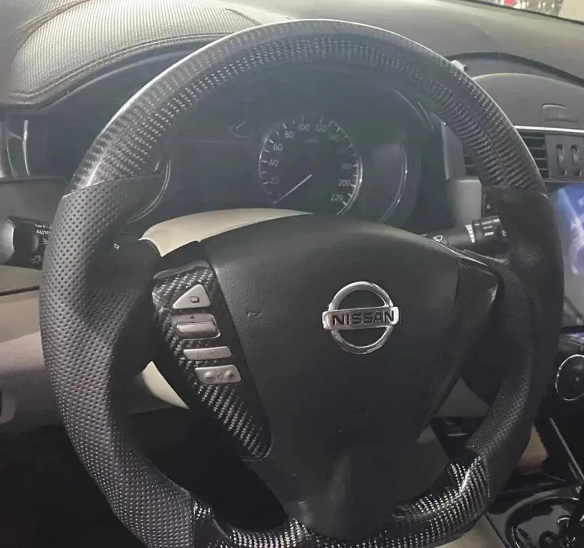 Ttd Craft  Nissan 2015-2019 Versa Sentra / 2018-2021 Nv200 Carbon Fiber Steering Wheel 1