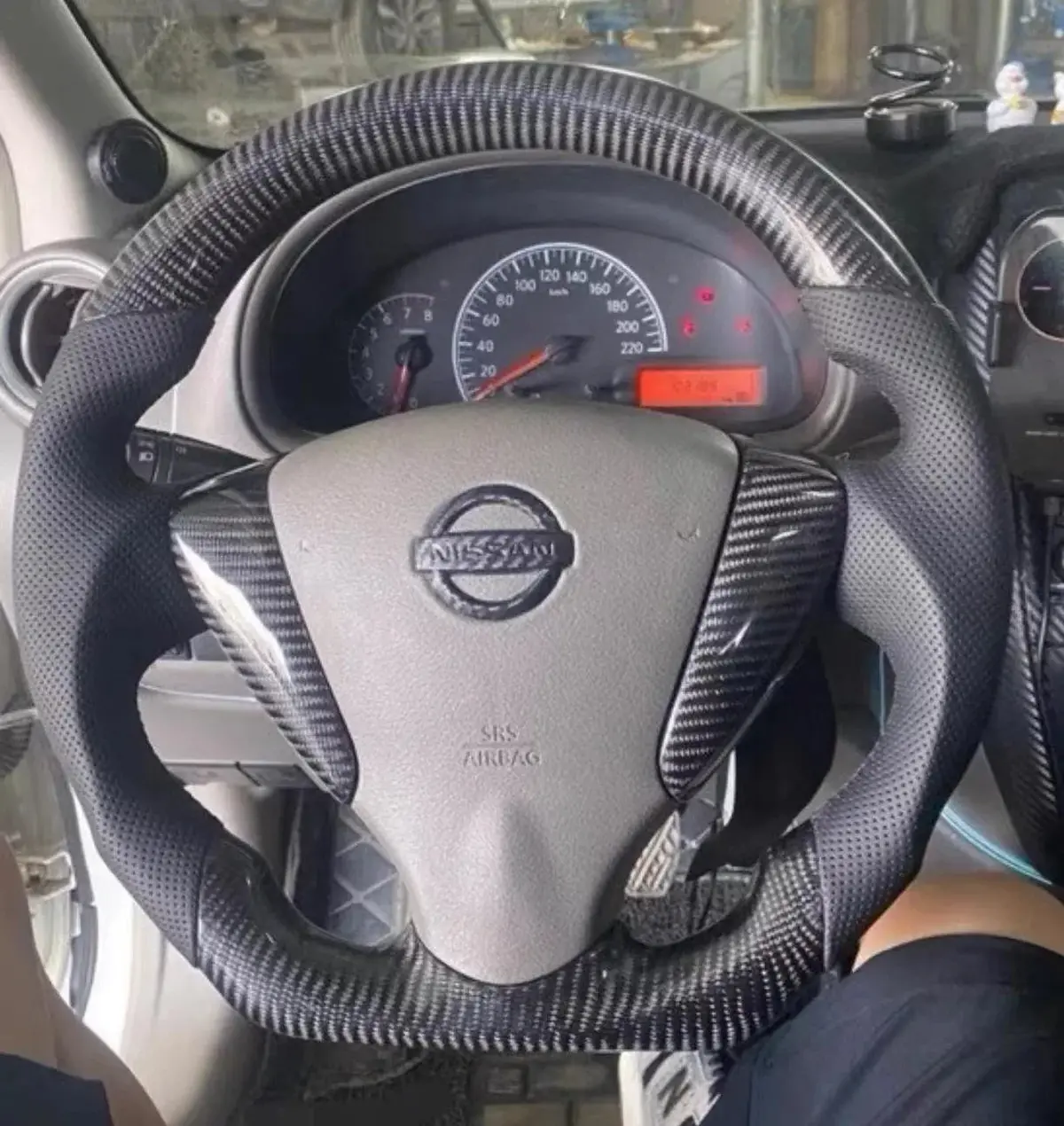 Ttd Craft Nissan 2015-2019 Versa Sentra / 2018-2021 Nv200 Carbon Fiber Steering Wheel 1