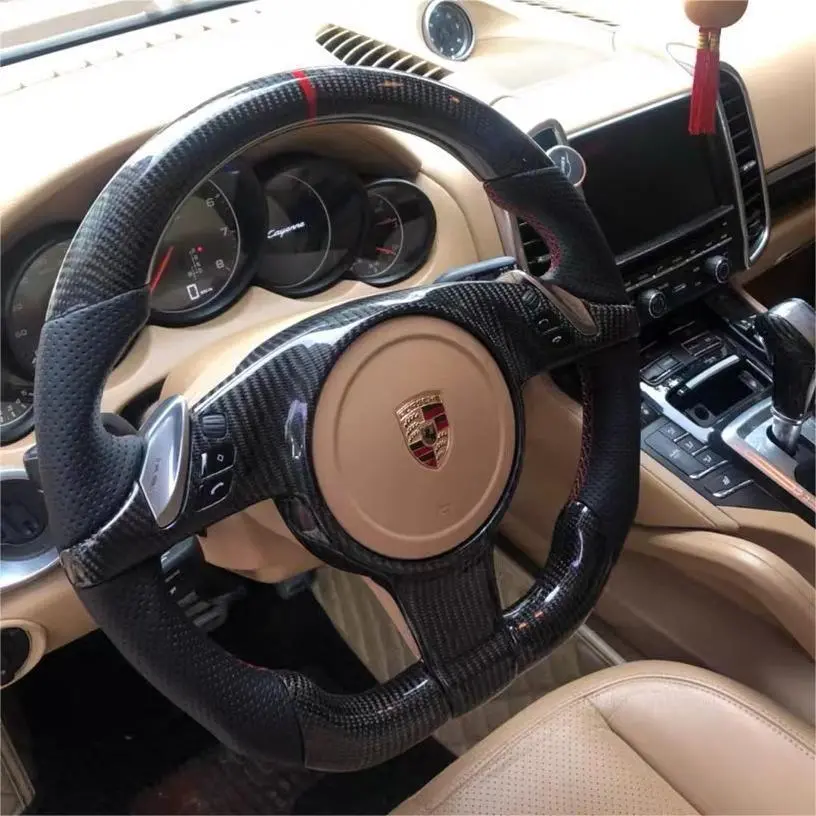 Ttd Craft Porsche 911 (991.1) / Boxster (987.2 981) / Cayman (981) / Cayenne (958) / Panamera (970) Carbon Fiber Steering Wheel 1