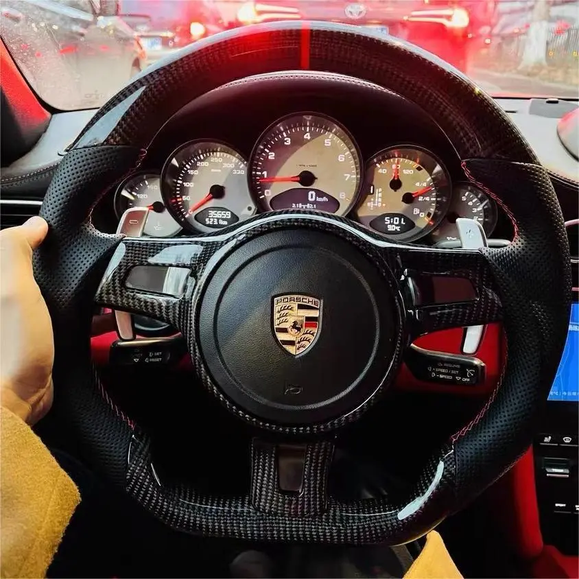 Ttd Craft Porsche 911 Gt3 Boxster Cayman Cayenne Panamera Carbon Fiber Steering Wheel 1