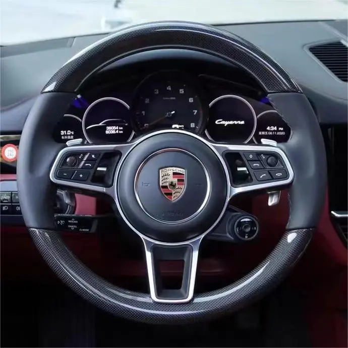 Ttd Craft Porsche 911 / Gt3 / 991 / 718 Boxster / Cayman 982 / Cayenne / Panamera / Macan Carbon Fiber Steering Wheel 1