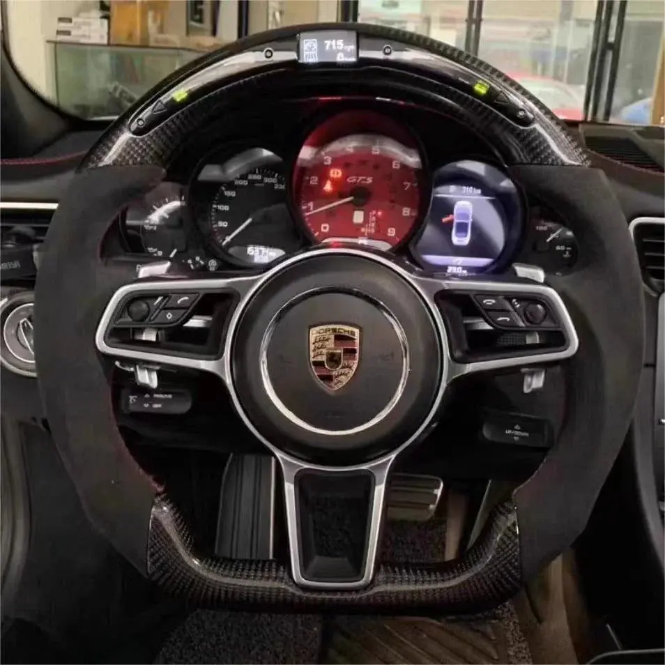 Ttd Craft Porsche 911 / Gt3 / 991 / 718 Boxster / Cayman 982 / Cayenne / Panamera / Macan Carbon Fiber Steering Wheel 1