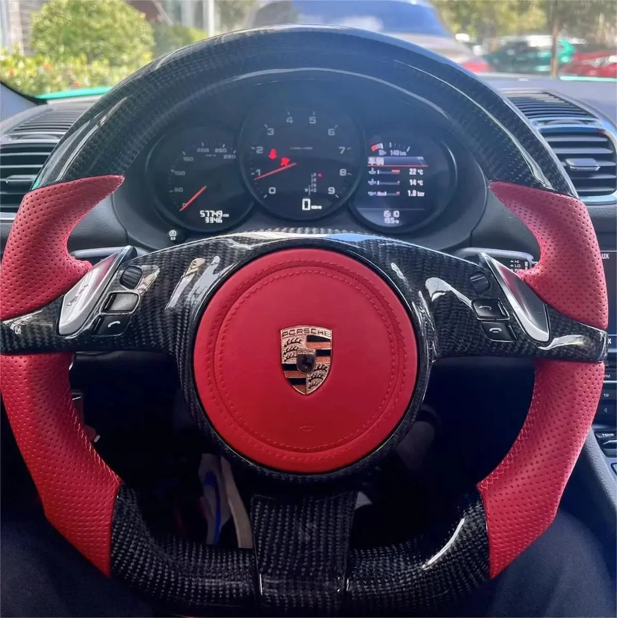 Ttd Craft Porsche 911 (991.1) / Boxster (987.2 981) / Cayman (981) / Cayenne (958) / Panamera (970) Carbon Fiber Steering Wheel 1