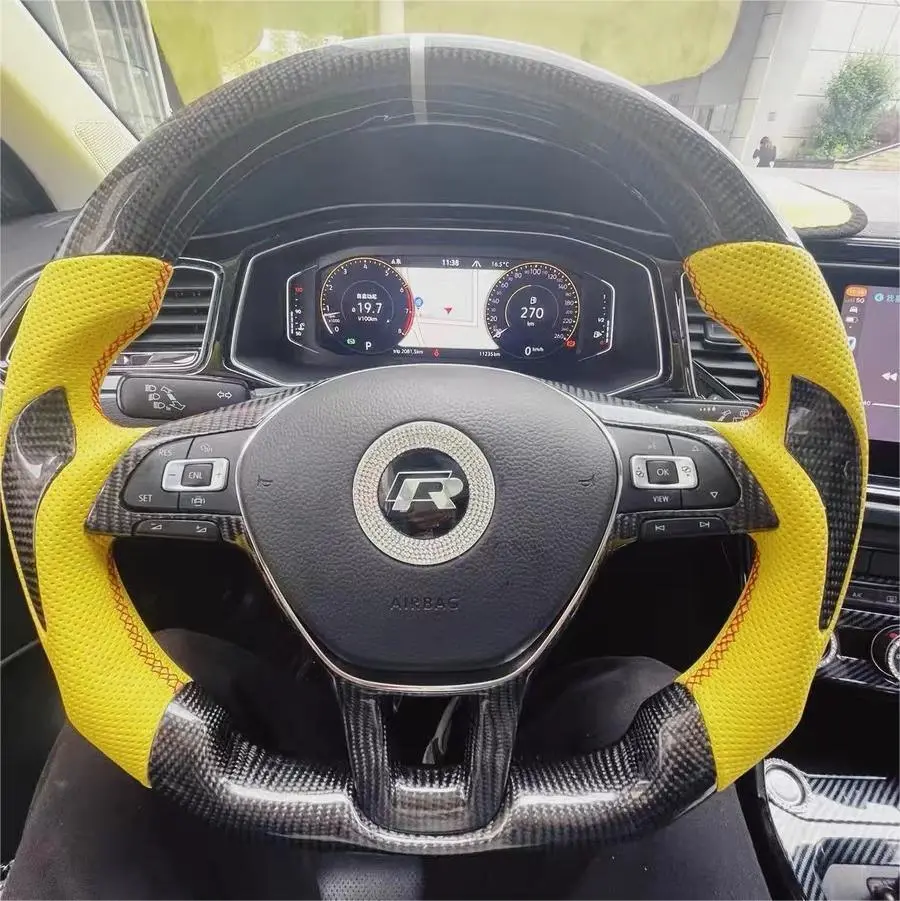 Ttd Craft Vw 2017 -2019 Golf Alltrack Wagon Carbon Fiber Steering Wheel 1