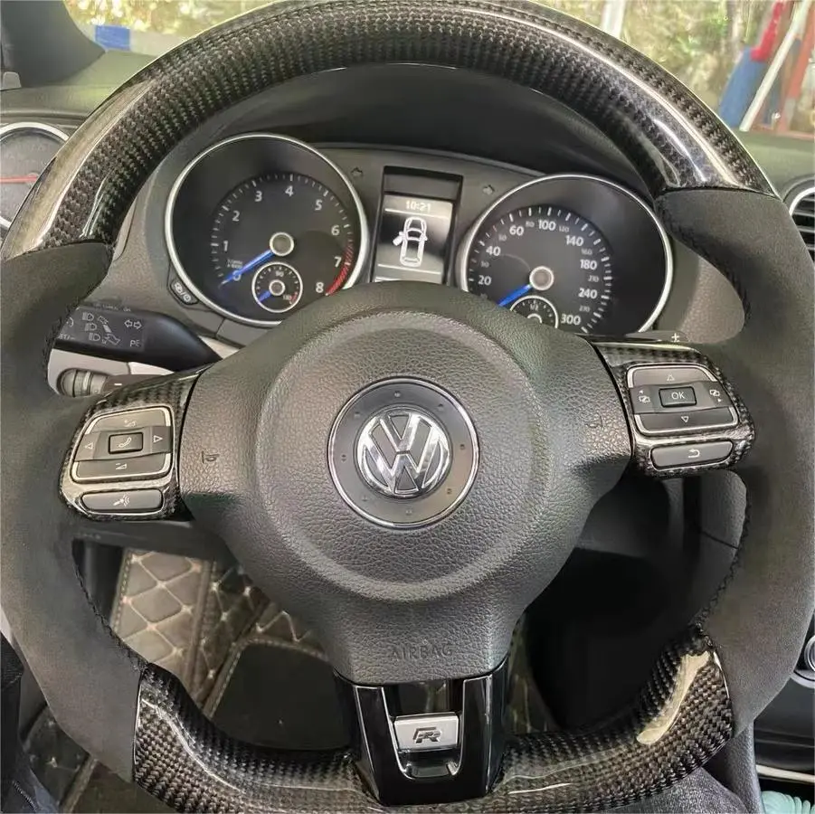 Ttd Craft Vw 2011-2014 Mk6 Gti /R Jetta Carbon Fiber Steering Wheel 1