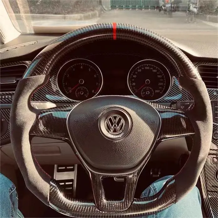 Ttd Craft Vw 2015-2019 E-Golf Hatchback Carbon Fiber Steering Wheel 1