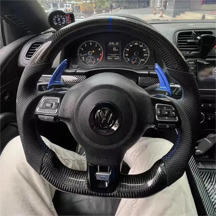 Ttd Craft Vw 2011-2014 Mk6 Gti /R Jetta Carbon Fiber Steering Wheel 1