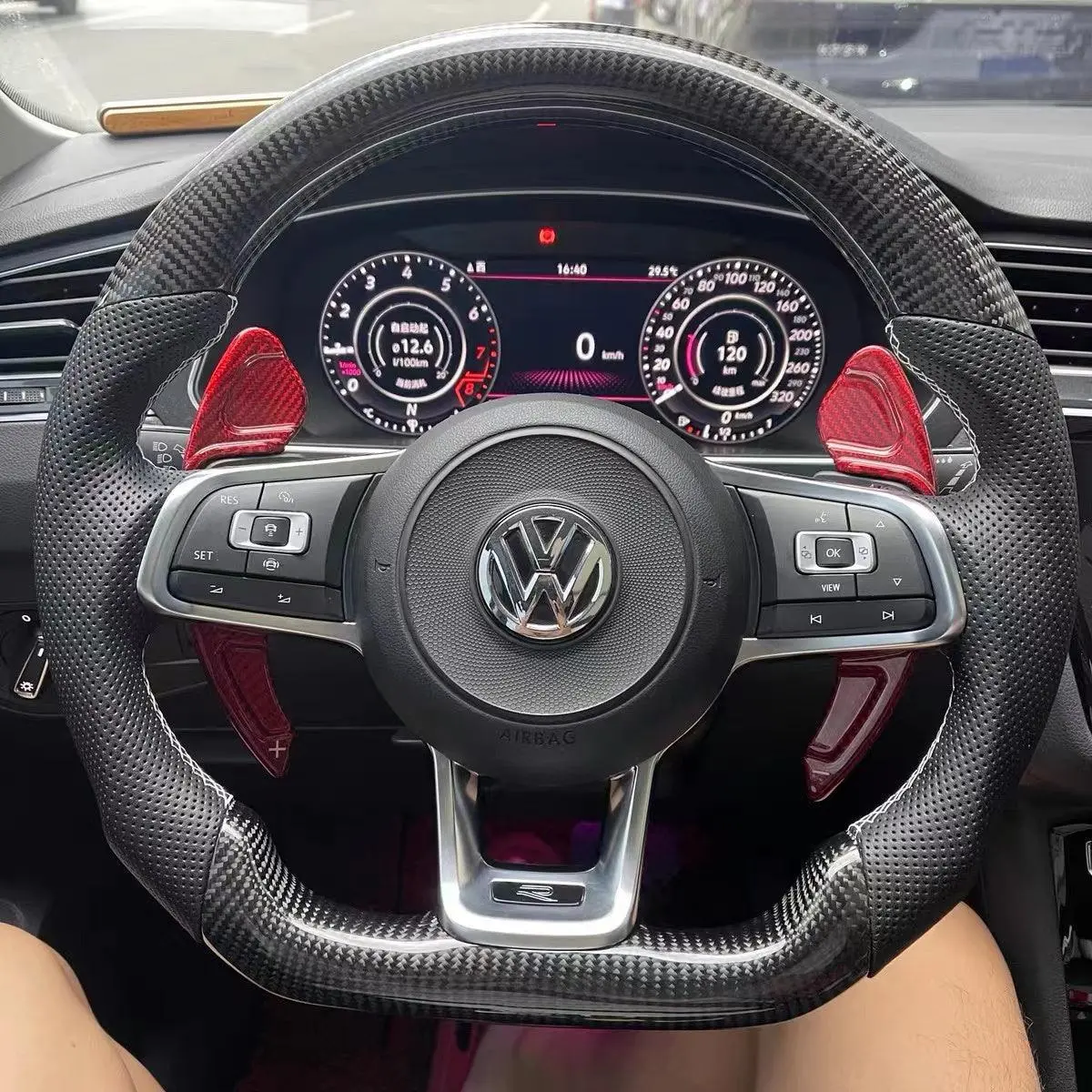 Ttd Craft Vw Mk7 /Mk7.5  Gti R 2019-2020 Jetta Carbon Fiber Steering Wheel 1