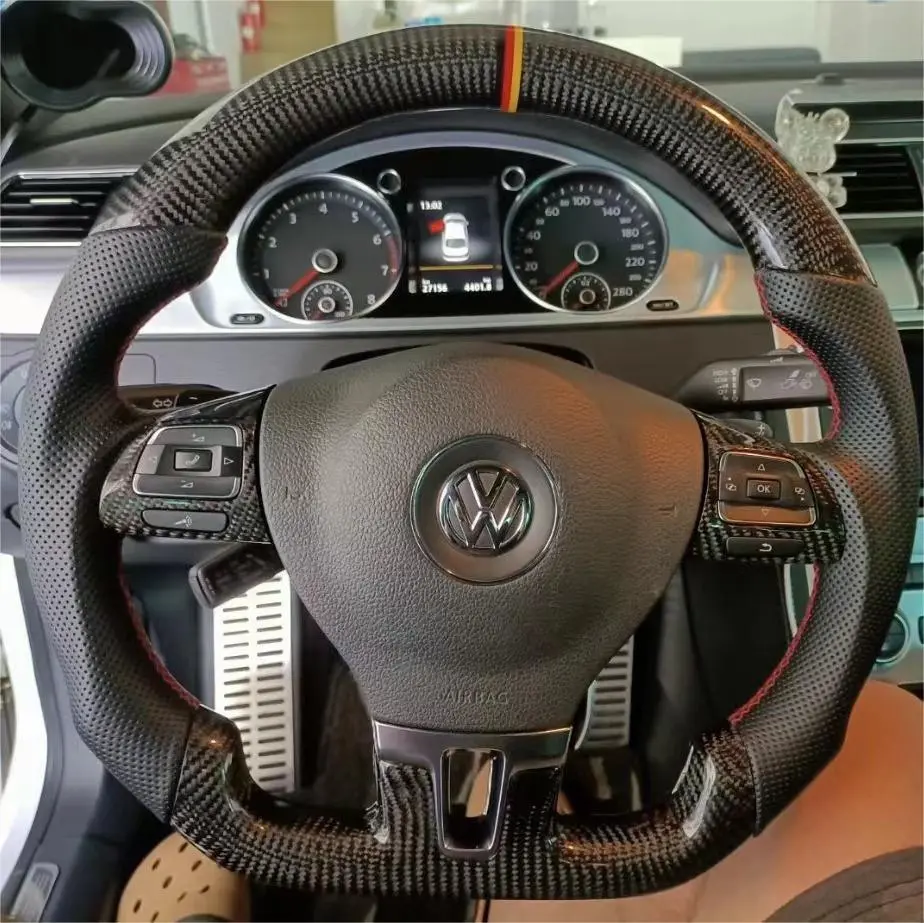 Ttd Craft Vw 2009-2017 Cc Sedan Carbon Fiber Steering Wheel 1