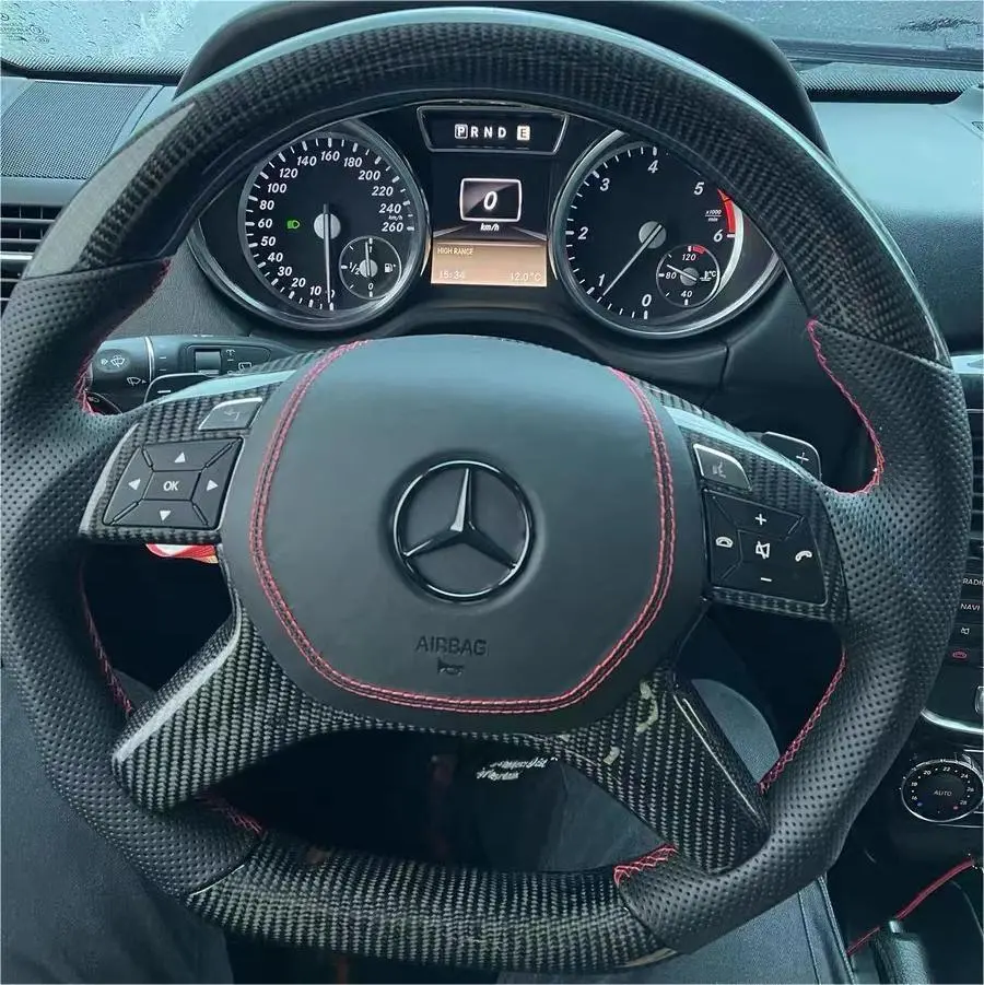 Ttd Craft Benz X166 W463 W166 W212 E-Class Gl Ml Class Carbon Fiber Steering  Wheel 1