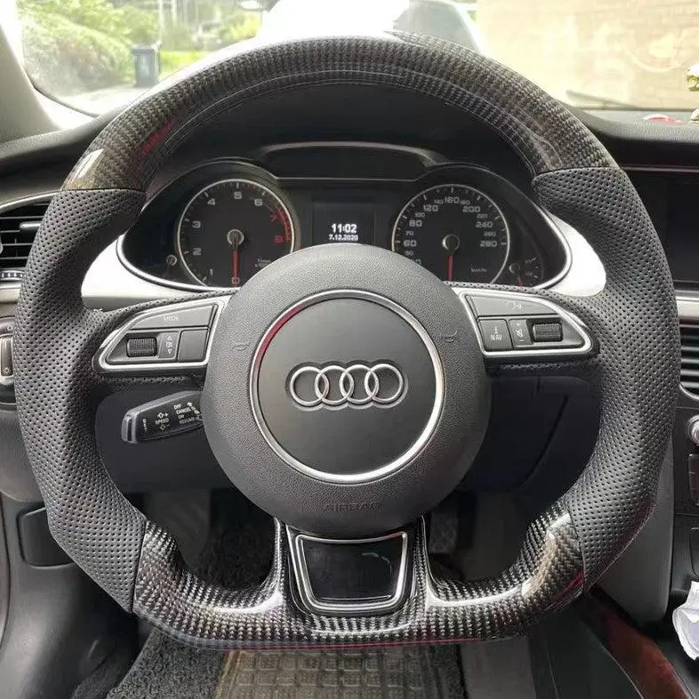 Ttd Craft Audi A3 A4 A5 A6 A7 A8 S3 S4 S5 S6 S7 S8 Rs3 Rs4 Rs5 Rs6 Sq5 Carbon Fiber Steering Wheel 1
