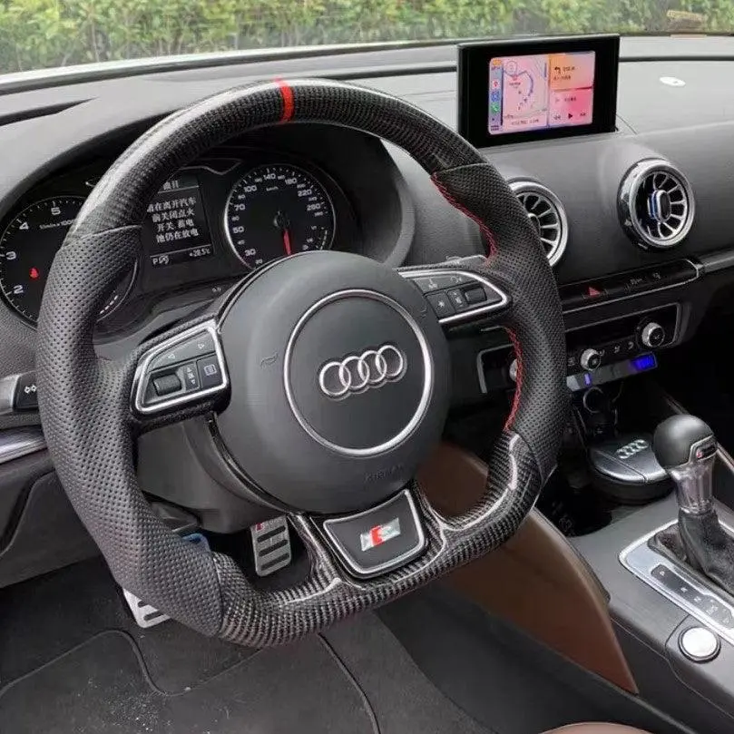 Ttd Craft Audi A3 A4 A5 A6 A7 A8 S3 S4 S5 S6 S7 S8 Rs3 Rs4 Rs5 Rs6 Sq5 Carbon Fiber Steering Wheel 1