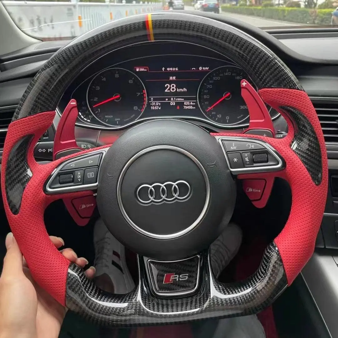 Ttd Craft Audi A3 A4 A5 A6 A7 A8 S3 S4 S5 S6 S7 S8 Rs3 Rs4 Rs5 Rs6 Sq5 Carbon Fiber Steering Wheel 1