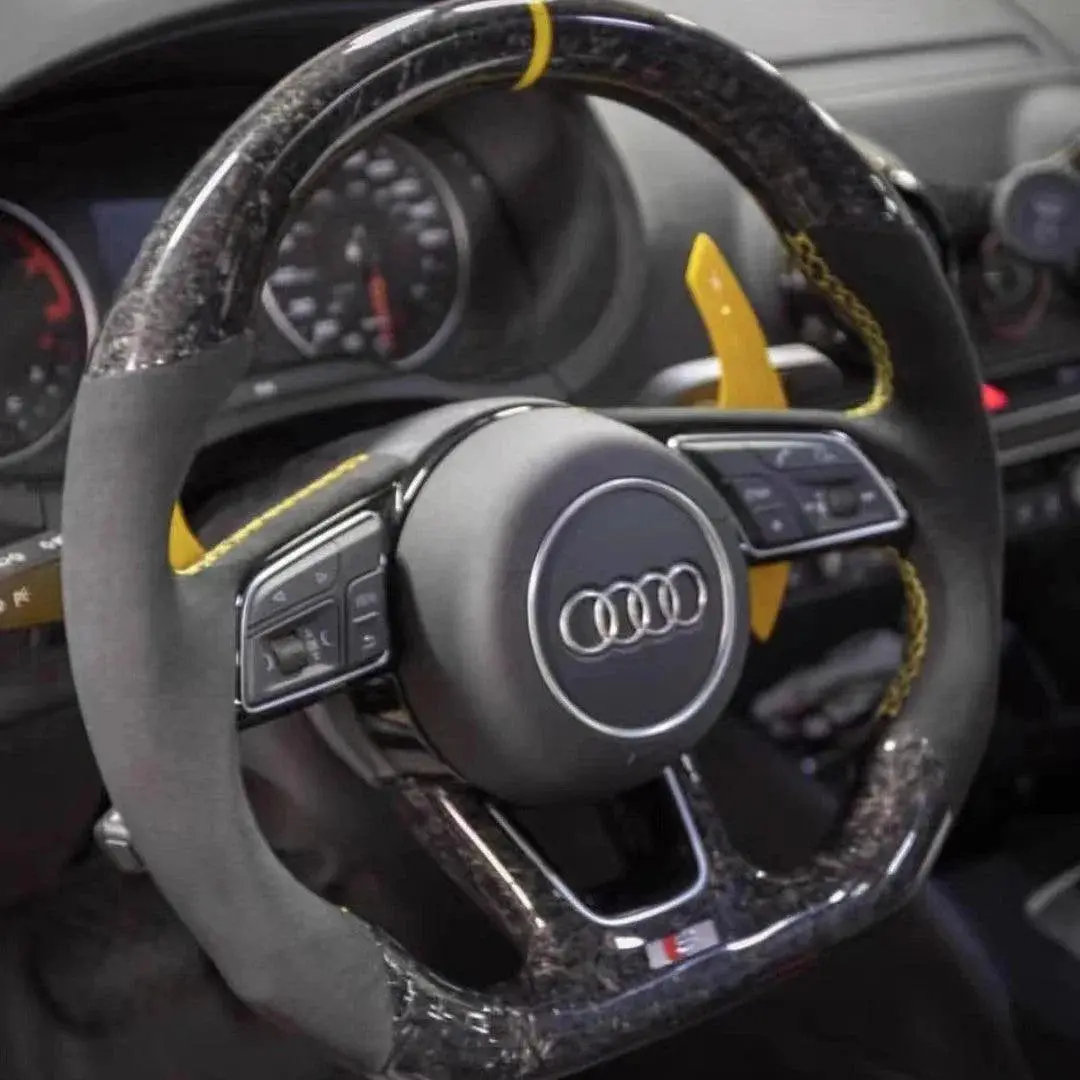 Ttd Craft Audi 2017-2020 8V B9 A3 S3 Rs3 A4 S4 A5 S5 Rs5 Carbon Fiber Steering Wheel 1