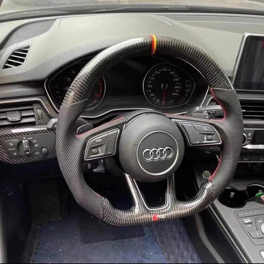 Ttd Craft Audi 2017-2020 8V B9 A3 S3 Rs3 A4 S4 A5 S5 Rs5 Carbon Fiber Steering Wheel 1