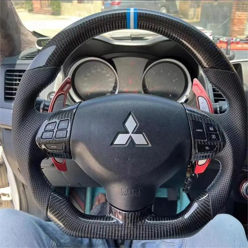 Ttd Craft Mitsubishi 2007-2013 Outlander / 2008-2017 Lancer Carbon Fiber Steering Wheel 1