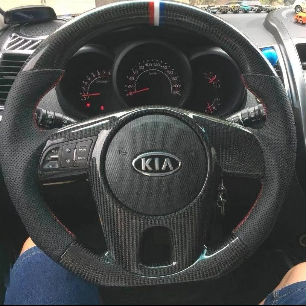 Ttd Craft Kia 2010-2013 Forte / 2010-2013 Soul / 2010-2011 Rio Carbon Fiber Steering Wheel 1