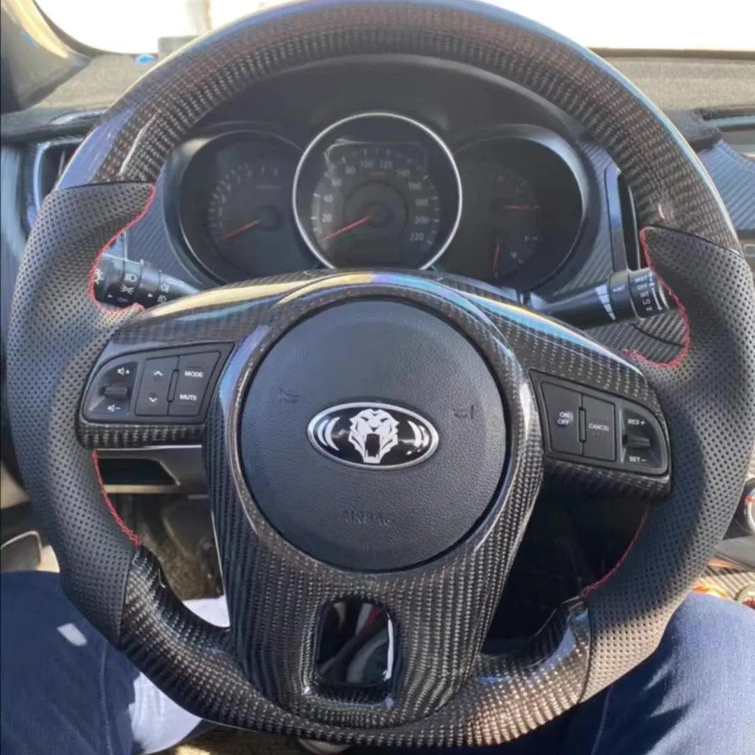 Ttd Craft Kia 2010-2013 Forte / 2010-2013 Soul / 2010-2011 Rio Carbon Fiber Steering Wheel 1