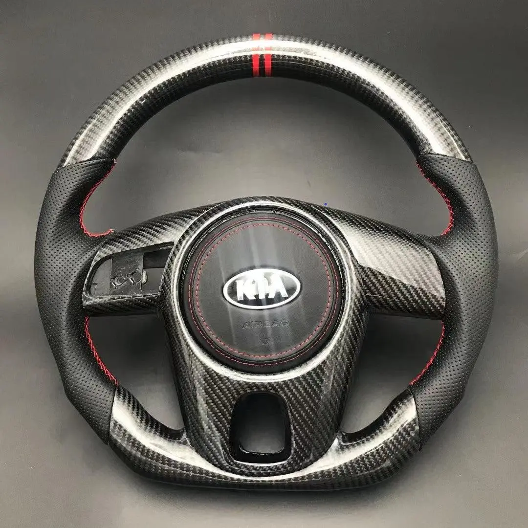 Ttd Craft Kia 2010-2013 Forte / 2010-2013 Soul / 2010-2011 Rio Carbon Fiber Steering Wheel 1