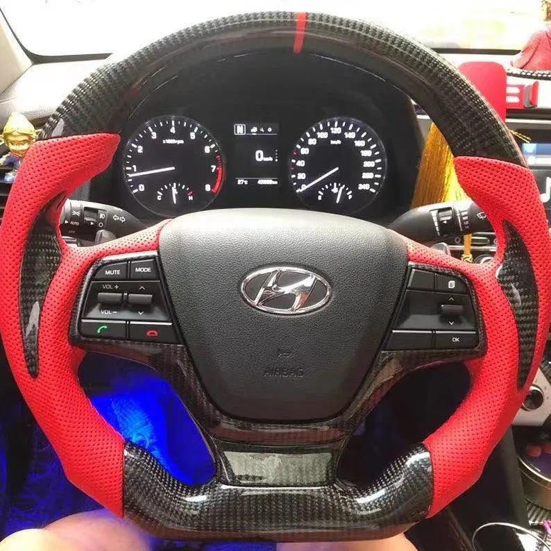 Ttd Craft Hyundai 2019-2020 Accent Carbon Fiber Steering Wheel 1